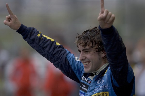The new world champion has revealed, Brazil 2005 (www.renaultf1.com)