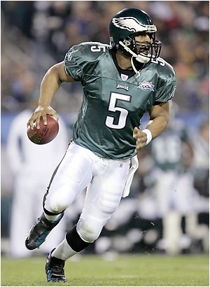 Super Bowl XXXIX (http://en.wikipedia.org/wiki/Donovan_McNabb)