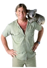 Steve with a koala. (www.biography.com)