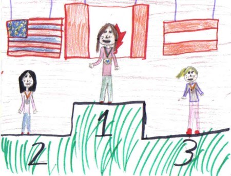 I drew it of my mom ( Kerrin Lee-Gartner) (Me)