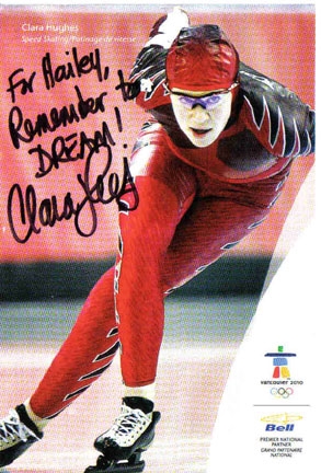 Clara Hughes Skating (Photo from Clara Hughes)