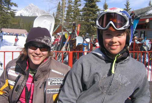 Kimberly and Robert at Nakiska (My Mom took the picture)