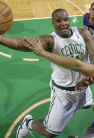 Glen Davis playing for the Boston Celtics