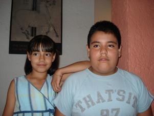 My brother Miguel and me. (Alex took the picture)