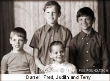 Terry and his brothers and sister. (http://www.terryfoxrun.org)
