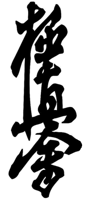the symbol of the Kyokushinkai karate called Kanku