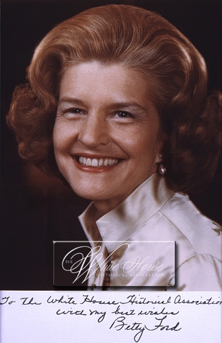 An official photograph portrait of Mrs. Betty Ford