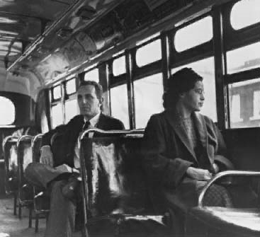 Rosa Parks on a Bus (google images)