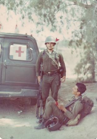 My dad and his friend. ((my mom))