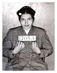 This picture is a mug shot of Rosa Parks. (http://en.wikipedia.org/wiki/Rosa_Parks)
