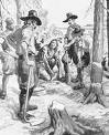 Squanto teaching pilgrims. (www.mbeinstitute.org)