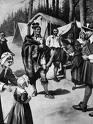 Squanto with pilgrims  (www.fortunecity.com)