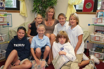 My 4th grade teacher in the reading area.