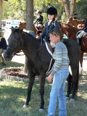 Donna and me at a horse show