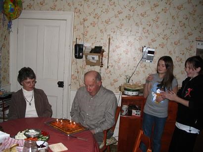 My Grampa at his 77th birthday party