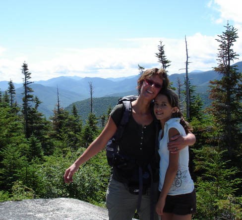 Mom and I on the Appalachian Trail in New Hamshire