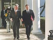 Al Gore and Bill Clinton (Wikipedia)