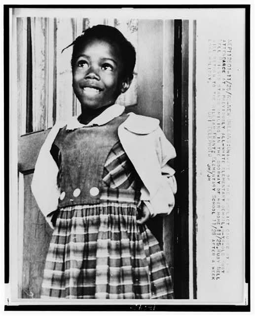 A picture of Ruby Bridges (http://www.loc.gov/exhibits/brown/images/br0148s.jpg)
