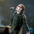 Bono at a concert.
