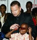 Bono with a child  