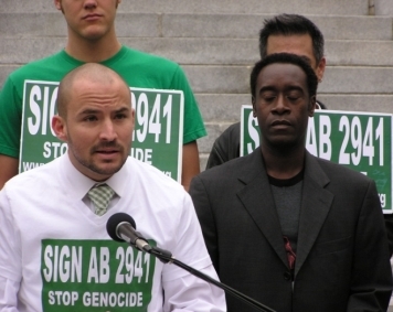 Picture of Adam Sterling and <br>the Sudan Divestment<br> Task Force 