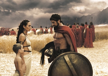 Leonidas Says goodbye to his wife and son (http://movies.yahoo.com/movie/1809262865/photo/stills)