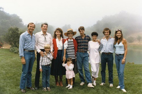 the reagan family (http://marriage.about.com/od/presidentialmarriages/ig/Ronald-and-Nancy-Reagan-Photos/index.02.htm)