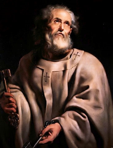 St Peter the pope (http://upload.wikimedia.org/wikipedia/commons/2/2d/Pope-peter_pprubens.jpg)