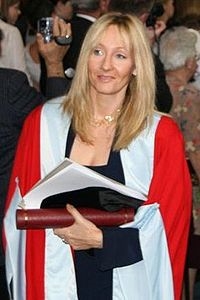 J.K. Rowling receiving an honorary degree 