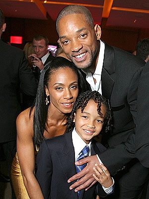 Will Smith his wife and his boy 