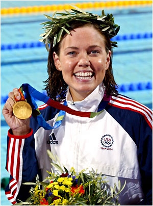 Natalie Coughlin has just gotten a gold meedal fo (http://www.swimpassion.net/Athletes/nataliecoughlin.html)