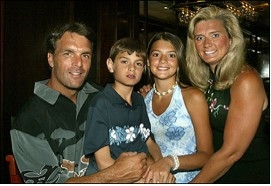 Doug Flutie and his family at a fundraiser