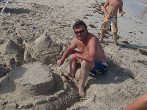 My sand castle building buddy.