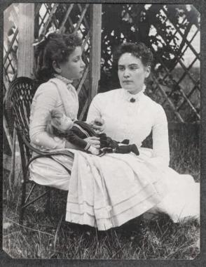 Helen Keller and Anne Sullivan (http://www.independent.co.uk/news/world/americas/picture-of-helen-keller-as-a-child-revealed-after-120-years-792781.html)