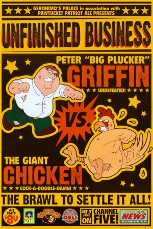 (http://www.allposters.com/-sp/Family-Guy-Peter-v-Chicken-Posters_i1893575_.htm)