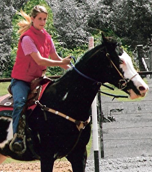 Kaye regularly competes in rodeo competitions (Family Album)