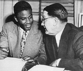 Jackie Robinson and Branch Rickey