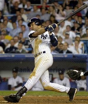 Derek Jeter Hitting a Home Run