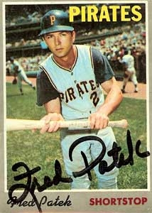 Freddie Patek Paying for the Pittsburg Pirates (http://www.baseball-almanac.com)