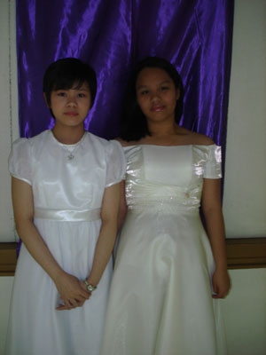 Binah on the left, me on the right