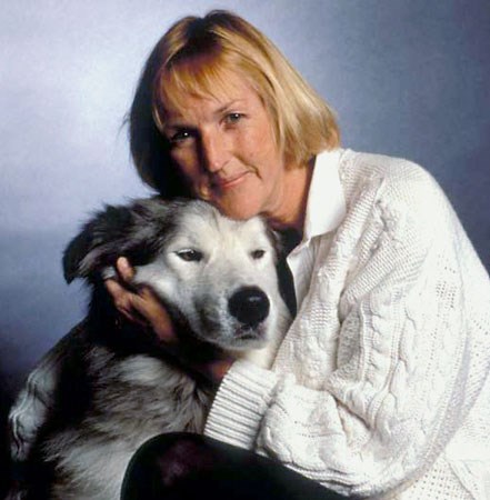 Ingrid with a dog. (http://advocacy.britannica.com/blog/advocacy/wp-content/uploads/newkirk1.jpg)