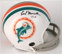 miami dolphinshelmet sighned by Earl Morrall (www.schwartz.com)