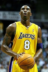 Kobe Bean Bryant is getting ready to shoot a free (http://en.wikipedia.org/wiki/Kobe_Bryant)
