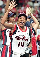 Four-time WNBA Finals Most Valuable Player (www.wnba.com/features/cynthia_cooper.html)