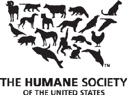 This is a picture of the HSUS Logo. (Animal Wrongs)