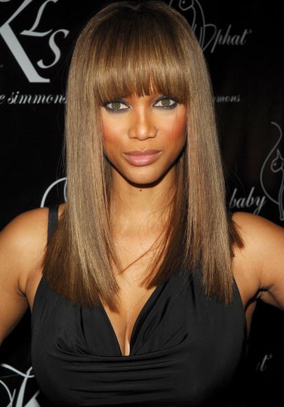 This is Tyra Banks when she was younger. 