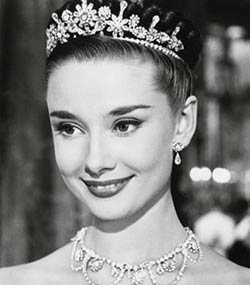 Audrey Hepburn as Princess Anne in major Film Rom