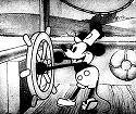 Disney with his first success, Mickey Mouse