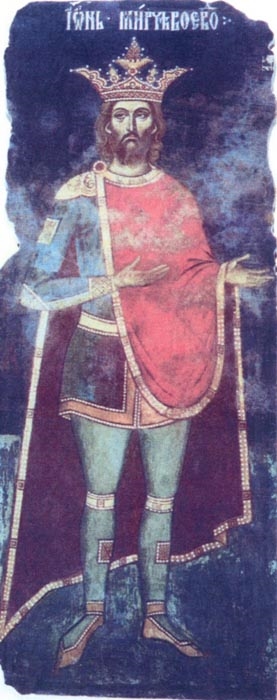 Mircea the Old, mural paining (The National Museum of  Art, Bucharest)