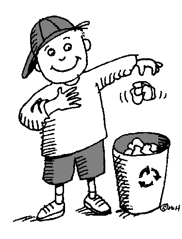 Someone recycling (http://school.discoveryeducation.com/clipart/images/kidrecl.gif)
